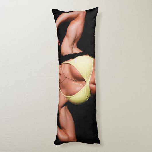 Heet Fitness Meisje Lichaamskussen (Achterkant (Verticaal))