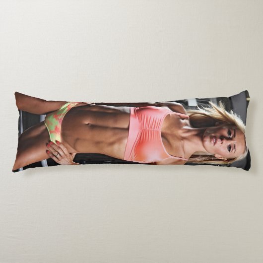 Heet Fitness Meisje Lichaamskussen (Voorkant)