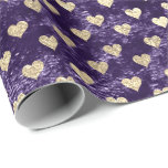 Heet Foxier Gold Violet Paars Velvet Eggplant Cadeaupapier<br><div class="desc">Minimalisme en elegante glam- en grafisch afval</div>