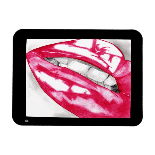 Heet (Fuschia) Magneet (Horizontaal)