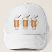 Heet geboterde rum winter vakantie kerst Drinken Trucker Pet (Voorkant)