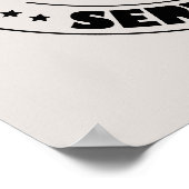 Heet gebrouwen koffie verkocht hier verkopers poster (Hoek)