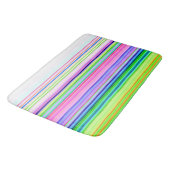 Heet gekleurde neon strepen badmat (Gekanteld)