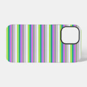 Heet gekleurde neon strepen iPhone hoesje (Achterkant horizontaal)