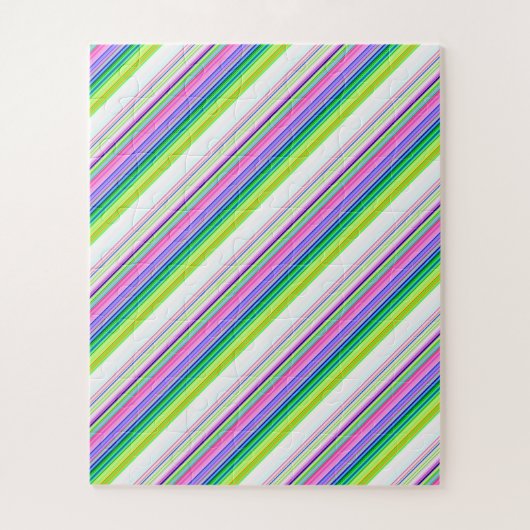 Heet gekleurde neon strepen legpuzzel (Verticaal)