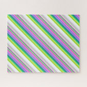 Heet gekleurde neon strepen legpuzzel (Horizontaal)