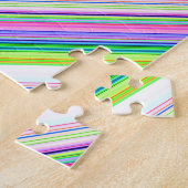 Heet gekleurde neon strepen legpuzzel (Zijkant)