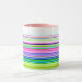 Heet gekleurde neon strepen mok (Midden)