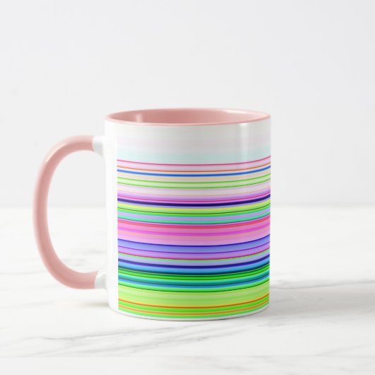 Heet gekleurde neon strepen mok (Links)