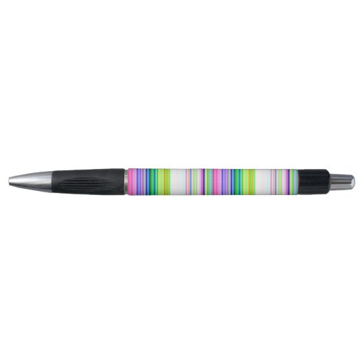 Heet gekleurde neon strepen pen (Voorkant)