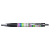 Heet gekleurde neon strepen pen (Achterkant)