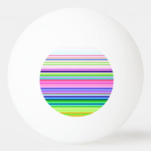 Heet gekleurde neon strepen pingpongbal (Voorkant)