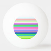 Heet gekleurde neon strepen pingpongbal (Achterkant)