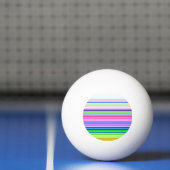 Heet gekleurde neon strepen pingpongbal (Net)