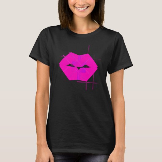 Heet Gelakte Geometrische T-shirt (Voorkant)