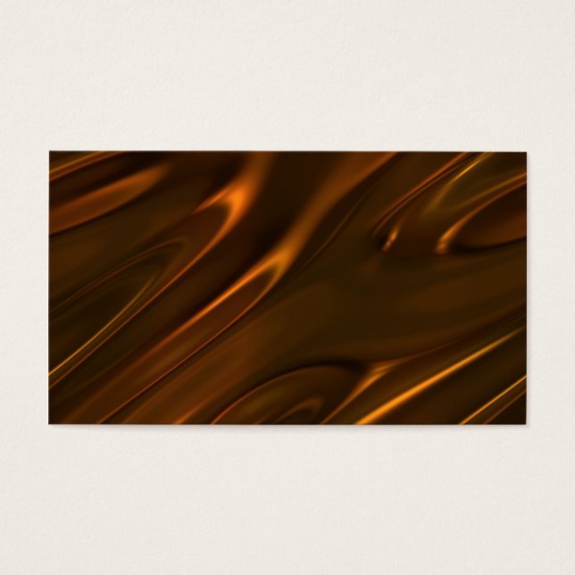 Heet gesmolten vloeibare chocolade getextureerd visitekaartjes (Voorkant)