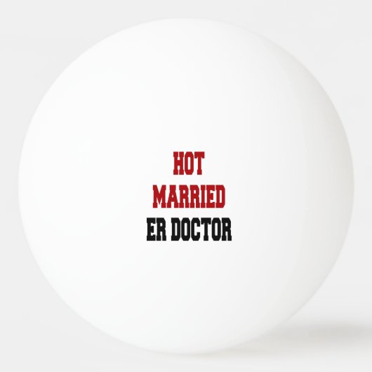 Heet getrouwd ER Doctor Pingpongbal (Voorkant)
