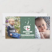 Heet Gezellig Kerstmis Cocoa Custom 2 Foto's Vakan Feestdagenkaart (Voorkant)