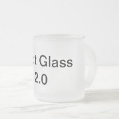 heet glas 2.0 matglas koffiemok (Voorkant rechts)