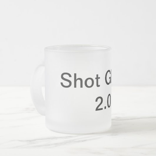 heet glas 2.0 matglas koffiemok (Voorkant links)