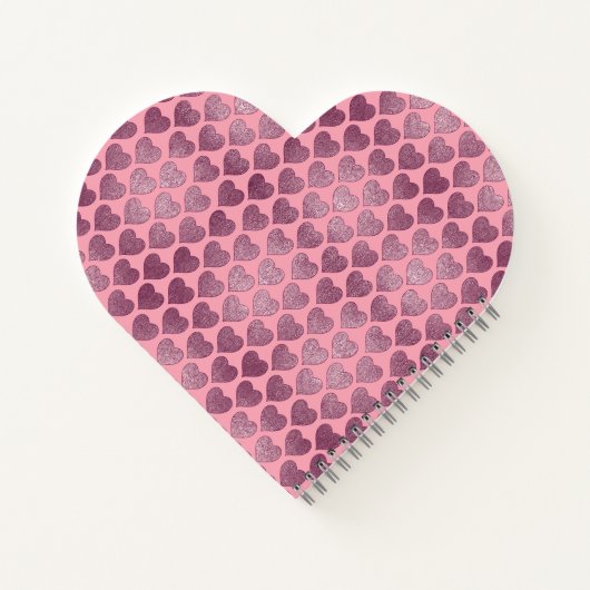 Heet glitter Pattern Notitieboek (Achterkant)