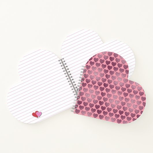 Heet glitter Pattern Notitieboek (Binnen)