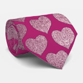 Heet glitter Pattern Stropdas (Opgerold)