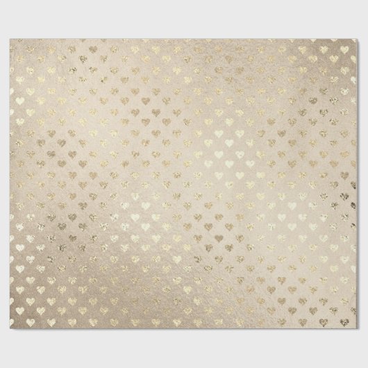 Heet Gold Foxier Parly Titanium Ivory Glitter Cadeaupapier (Vlak)
