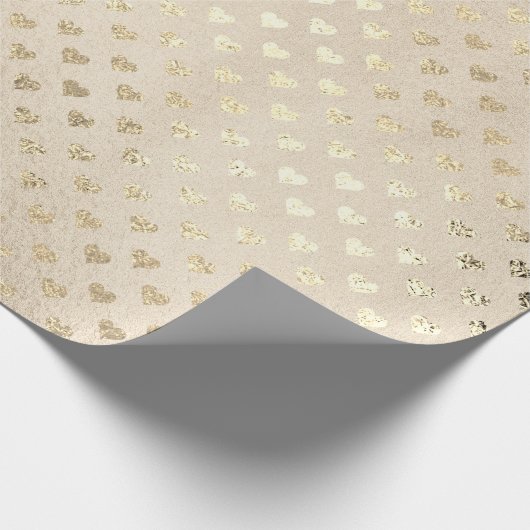 Heet Gold Foxier Parly Titanium Ivory Glitter Cadeaupapier (Hoek)