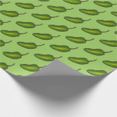 Heet Groen Jalapeño Peppers Jalapenos Veggie Cadeaupapier (Hoek)