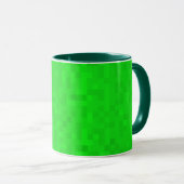 Heet groen mozaïek, mok (Voorkant rechts)