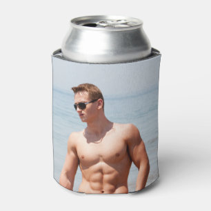 Heet Guy Bloed Borst Musculair Abs Beach Zelden Blikjeskoeler