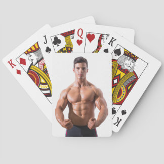 Heet Guy Flexibele Muscles Sexy Shirtless Man Hunk Pokerkaarten