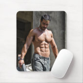 Heet Guy Sexy Shirtless Construction Worker Musea Muismat (Met muis)
