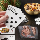 Heet Guy Sexy Shirtless Man Hunk Flexibele Muscles Pokerkaarten (Insitu)