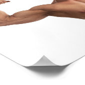 Heet Guy Sexy Shirtless Musea Man Hunk Biceps Pose Poster (Hoek)