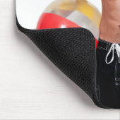 Heet Guy Sexy Shirtless Shorts Beach Ball Muismat (Hoek)