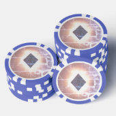 Heet Hand Diamant Pokerchip Symbool (Opstapeling)