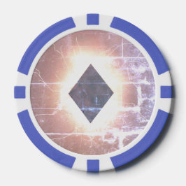 Heet Hand Diamant Pokerchip Symbool