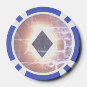 Heet Hand Diamant Pokerchip Symbool (Achterkant)