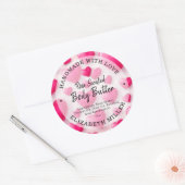 Heet Handgemaakt met liefde Ronde Sticker (Envelop)
