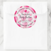 Heet Handgemaakt met liefde Ronde Sticker (Tas)