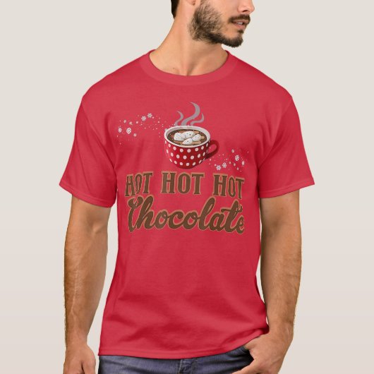 Heet Heet Chocolade Sweet Dark Cacao Bar T - shirt (Voorkant)