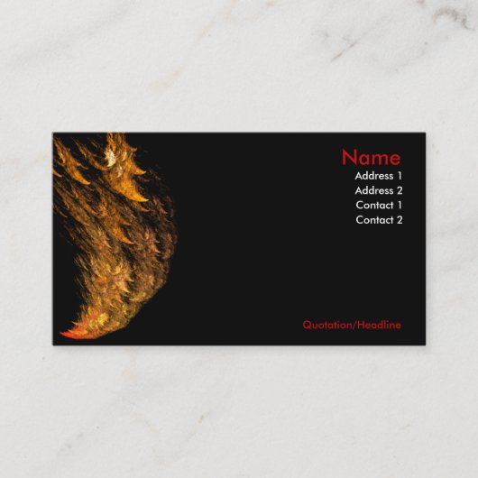 Heet heet heet! Voel de Visitekaartjes van de warm (Voorkant)