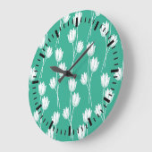 Heet & Heldergroen BloemenPatroon Grote Klok (Hoek)