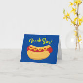 Heet hondje Kinderen Verjaardagsfeestje Koken Uit  Kaart (Gele Bloem)