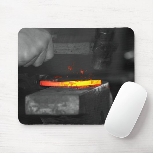 Heet ijzer muismat (Met muis)