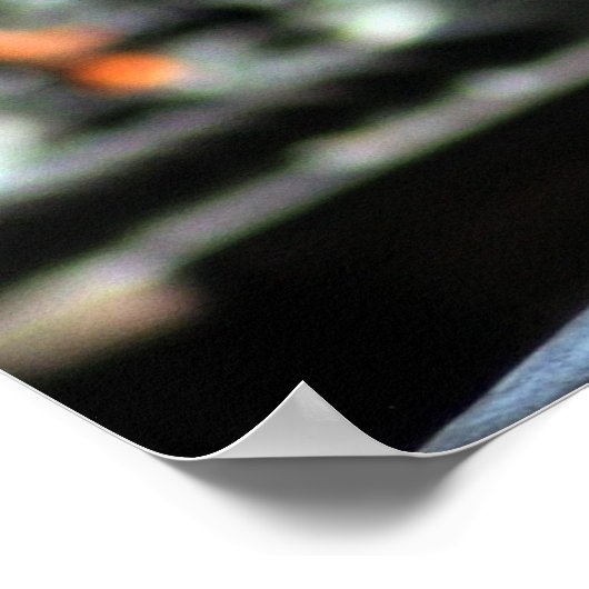 Heet ijzer op het aambeeld poster (Hoek)