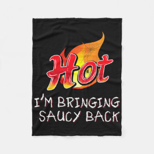 Heet Ik ben Extra Spicy Heet Pakket Taco Saus Groe Fleece Deken