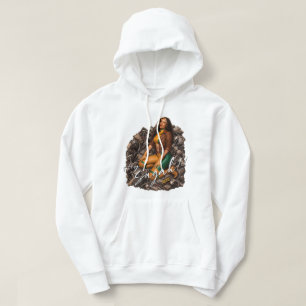 Heet Inde Heldin Pin-Up Held Hoodie